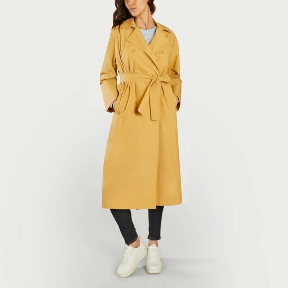 SAMSOE Jackets & Blazers - Samsøe Samsøe Lucille Trenchcoat in Curry Size XL